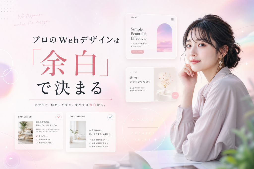 プロのWebデザインは余白で決まる