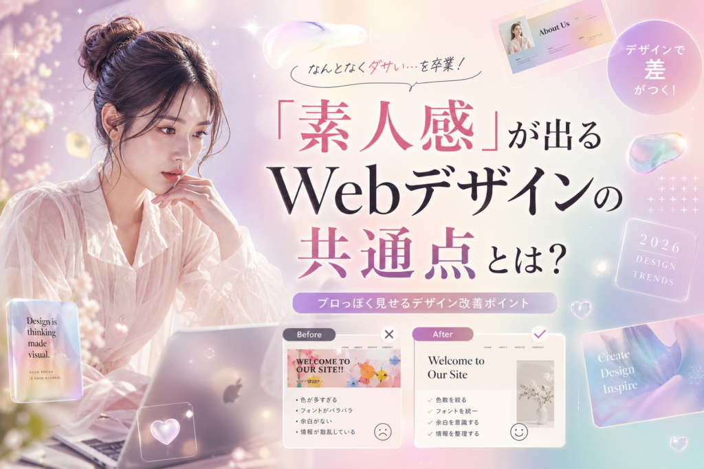 “素人感”が出るWebデザインの共通点とは