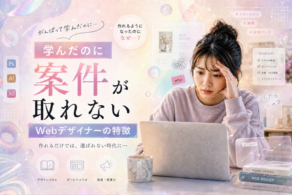 学んだのに案件が取れないWebデザイナーの特徴