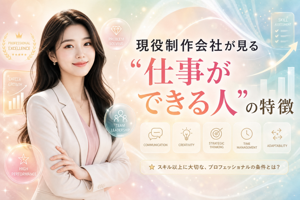 現役制作会社が見る“仕事ができる人”の特徴|Webデザイナーに向いてる人とは?