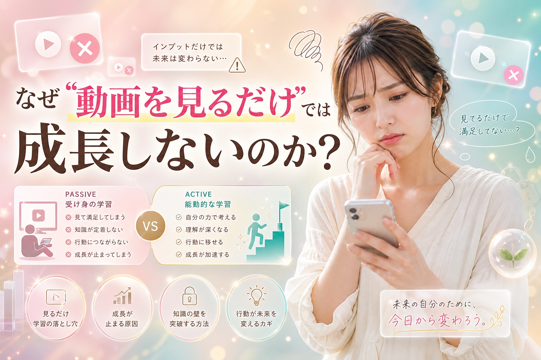 なぜ“動画を見るだけ”では成長しないのか？｜Webデザインスクール比較で見落とされがちなポイント
