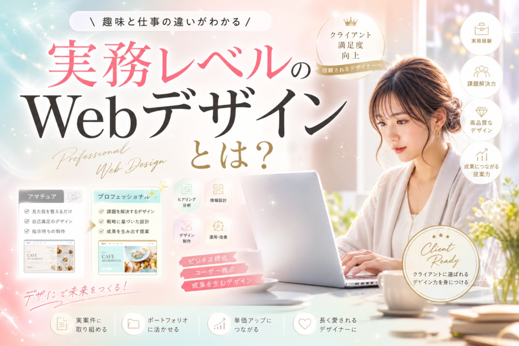 実務レベルのWebデザインとは？｜“作れる”と“仕事になる”は全く違う