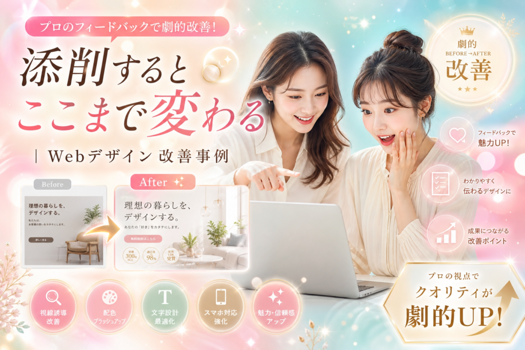 添削するとここまで変わる｜Webデザイン改善事例