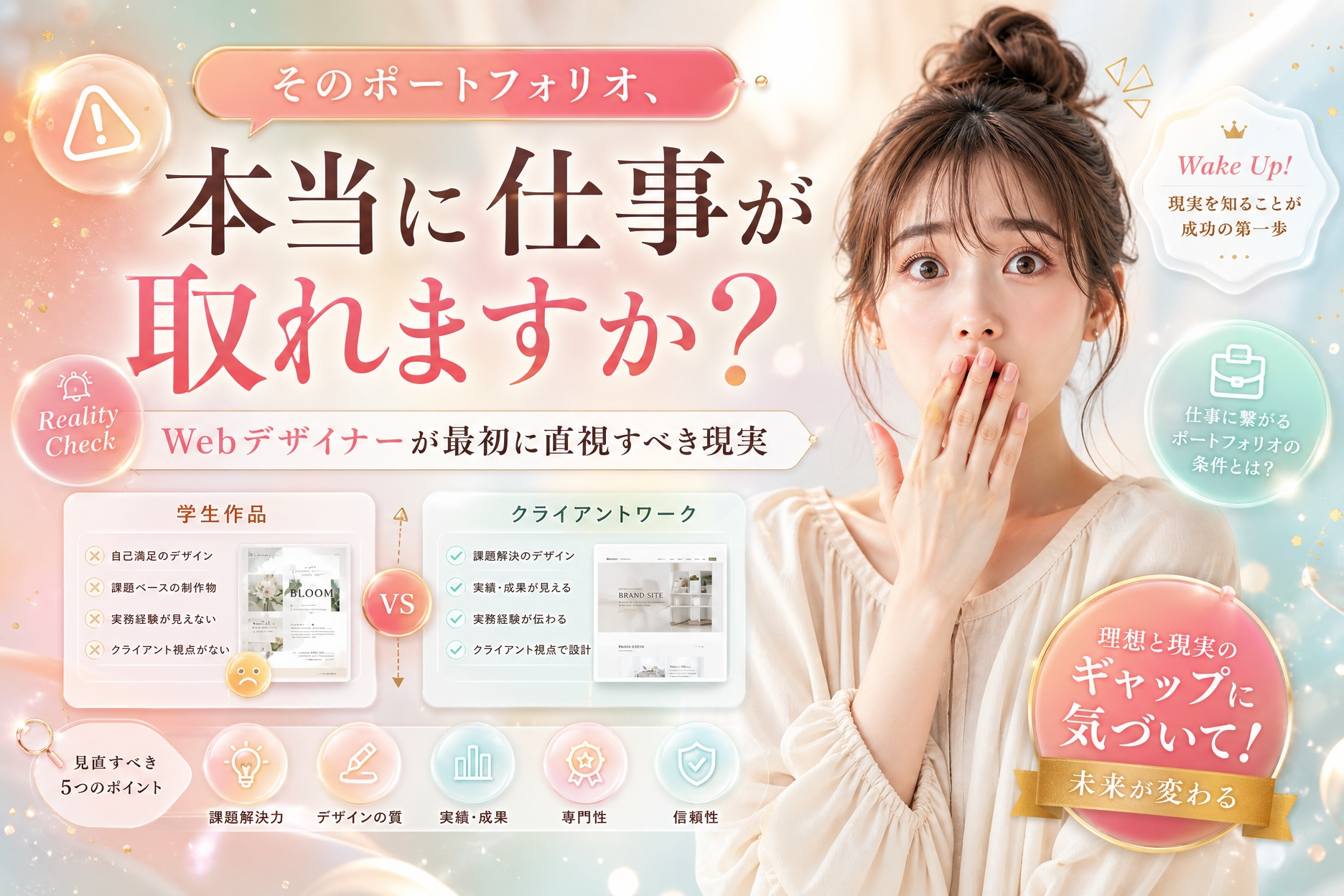 そのポートフォリオ、本当に仕事が取れますか？Webデザイナーが最初に直視すべき現実