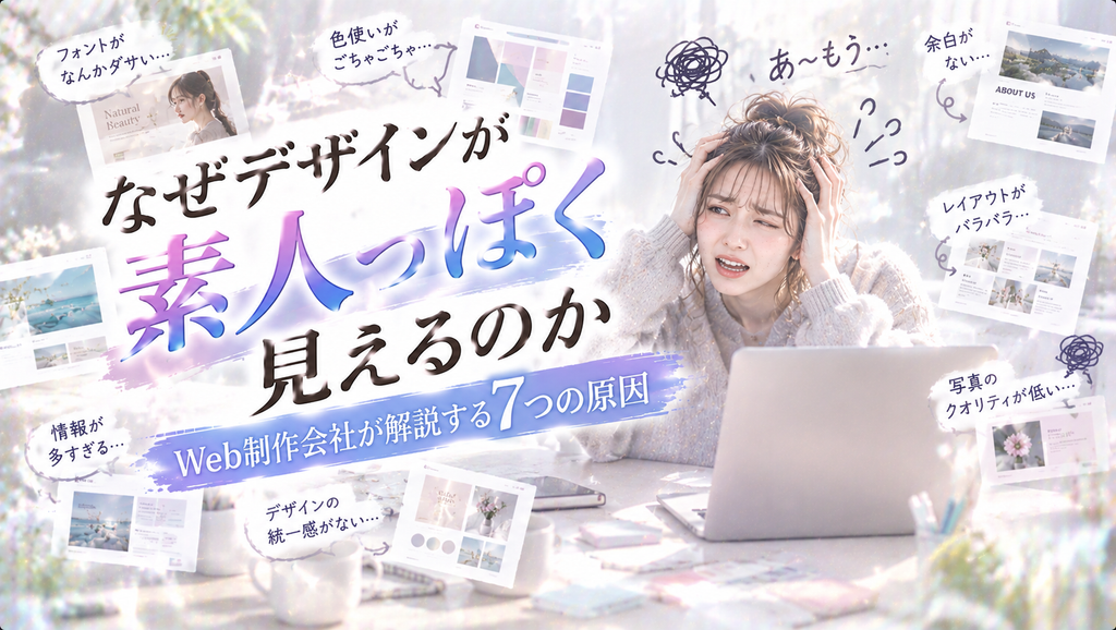 なぜデザインが素人っぽく見えるのか｜Web制作会社が解説する7つの原因