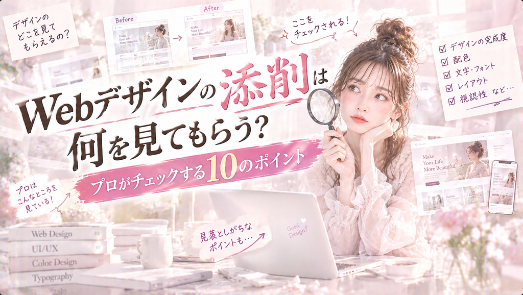 Webデザインの添削は何を見てもらう？プロがチェックする10のポイント